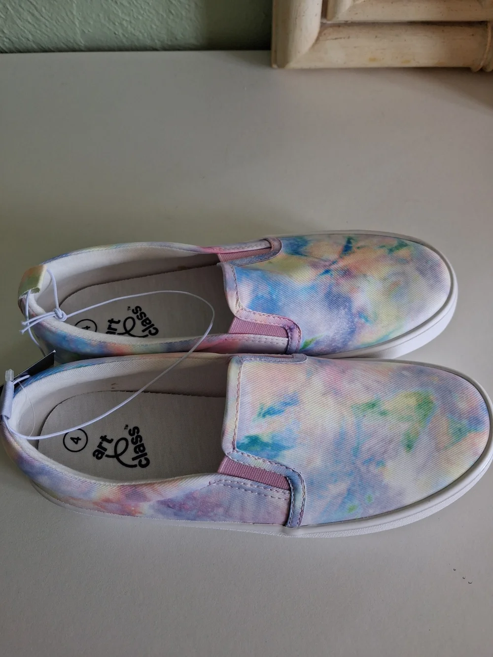 Tie-Dye Slip-On Sneakers - Pastel Multi